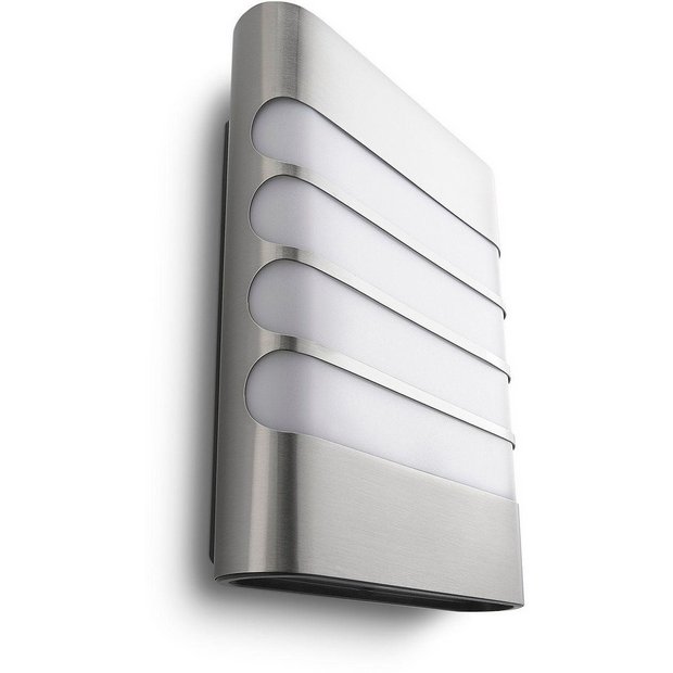 Buy Philips myGarden Raccoon LED Wall Light - Inox at Argos.co.uk - Your Online Shop for Wall ...
